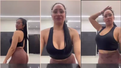 Hot video Alessandra Marques in the mirror