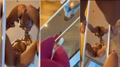Zara Yasmin put a mirror on the floor and filmed herself masturbating