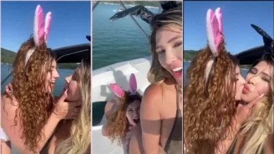 Giovana Greco on the high seas giving the hot