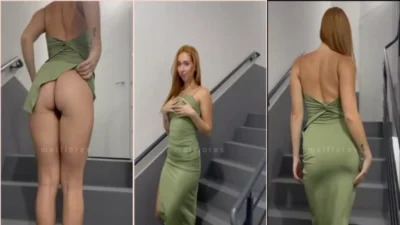 Honey flowers love wearing dress without panties