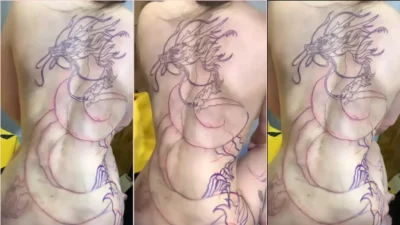 Video of the new tattoo of hot mc Mayara