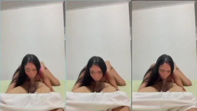 Emily Ferrer showing how a blowjob is made
