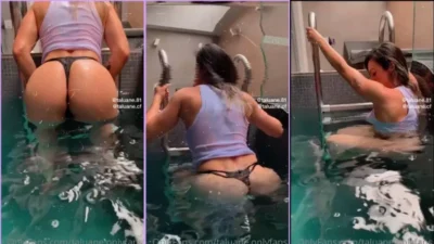Snuane in the pool filming your bikini body