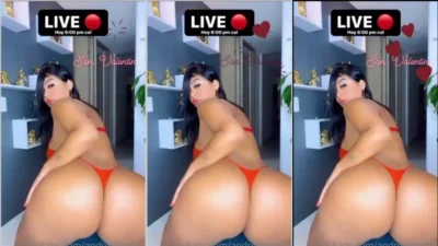Andreamolina in a video of panties and bra showing the sexy body