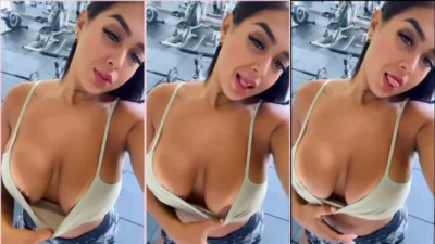 Safadinho video of Andreamolina at the gym