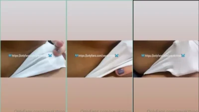 Yayakztro put his hand inside his panties and began to masturbate