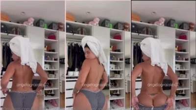 Angela Grajales of Big Towel and Panties Showing Rabon