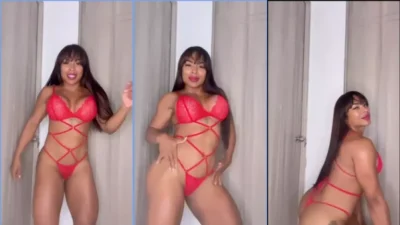 Vanessa Roa of Red Lingerie in Safada Dance