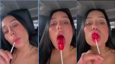 Daniela hot sucking lollipop at bitching