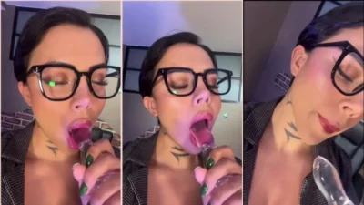 Delettraaoficial sucking comfort with the taste of the ass
