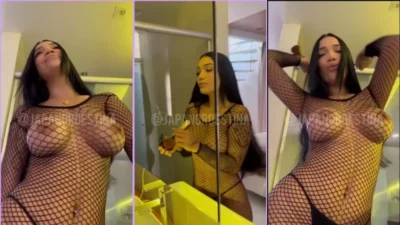 All provocative, the northeastern japa displays itself wearing a transparent dress