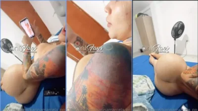 Karina Marcela de Rabão naked in the bed