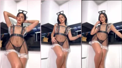 Natalia Lingerie Towers in the Kitchen All Safada